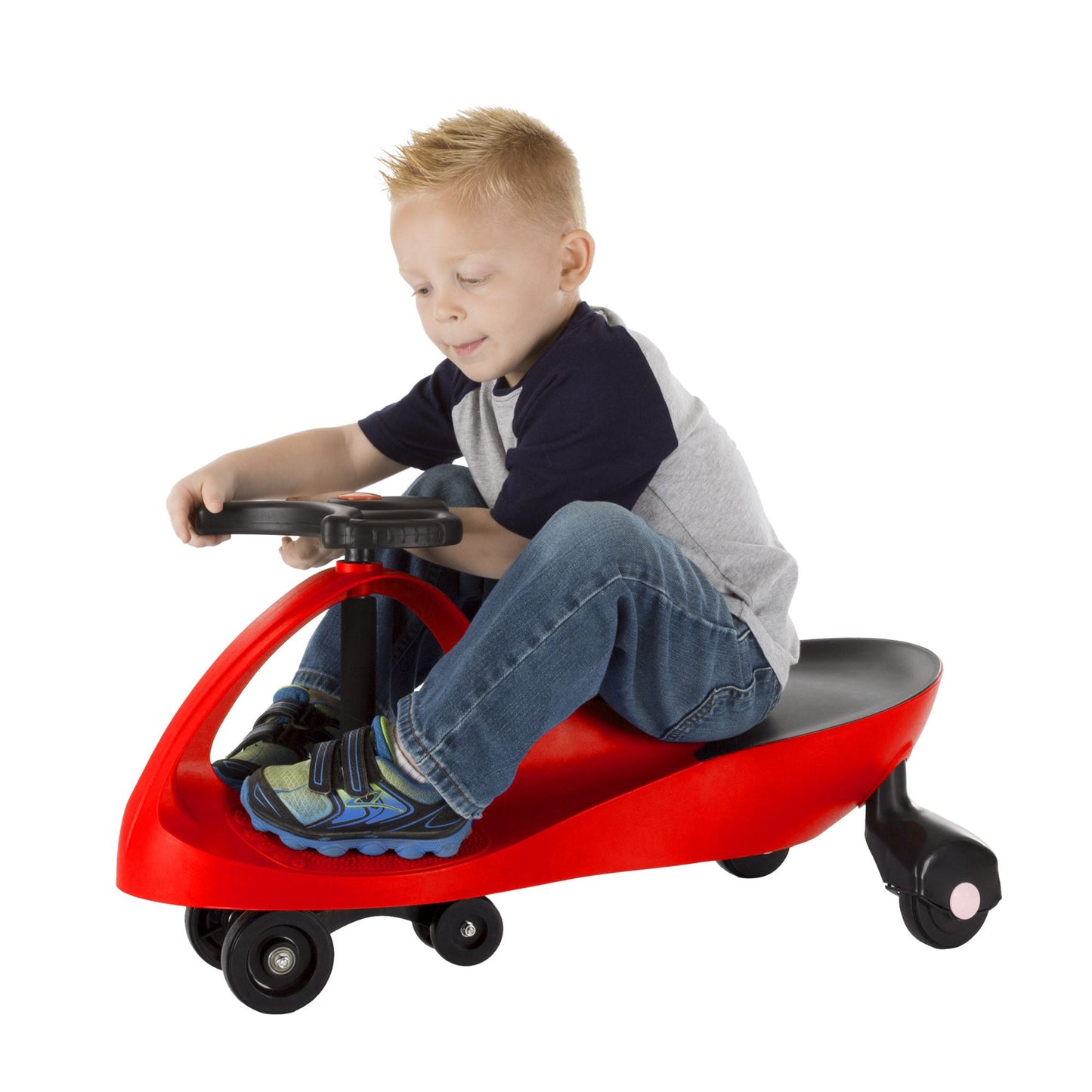 Ride On Car, No Batteries, Gears or Pedals, Uses Twist, Turn, Wiggle Movement to Steer Zigzag Car, for Toddlers, Kids, 2 Years Old and Up