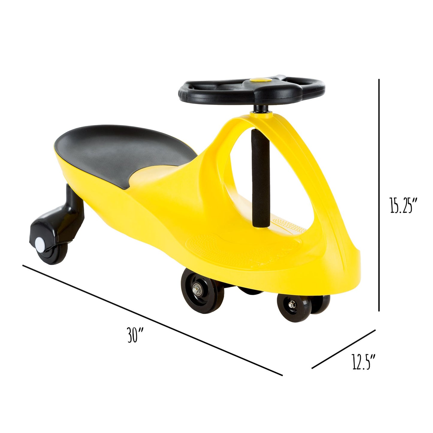 Ride On Car, No Batteries, Gears or Pedals, Uses Twist, Turn, Wiggle Movement to Steer Zigzag Car, for Toddlers, Kids, 2 Years Old and Up