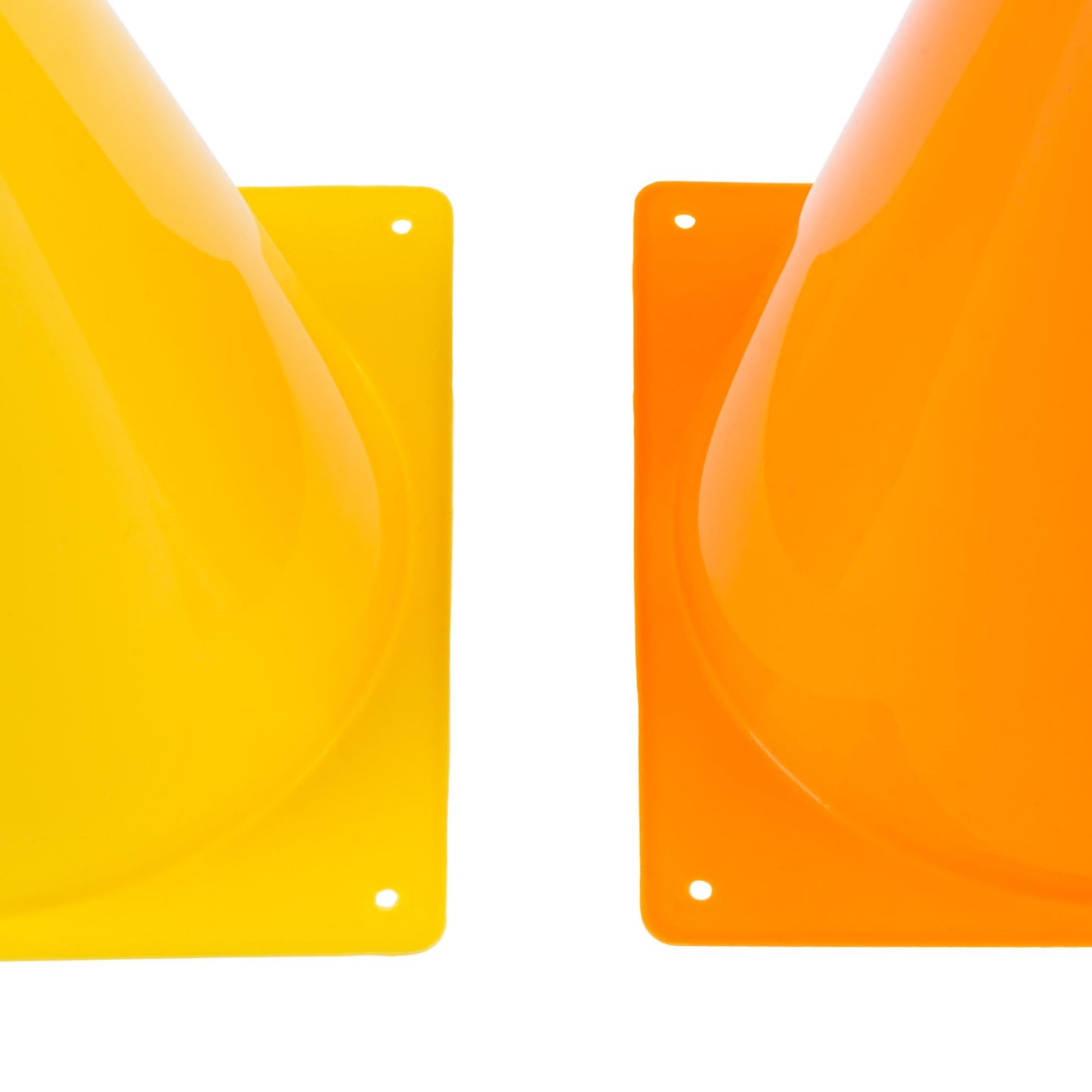 Traffic Safety Cones, Set of 15- Plastic, Colorful, Flexible for Kids Indoor and Outdoor Games, Sports Training, Driving, or Barriers by Hey! Play!