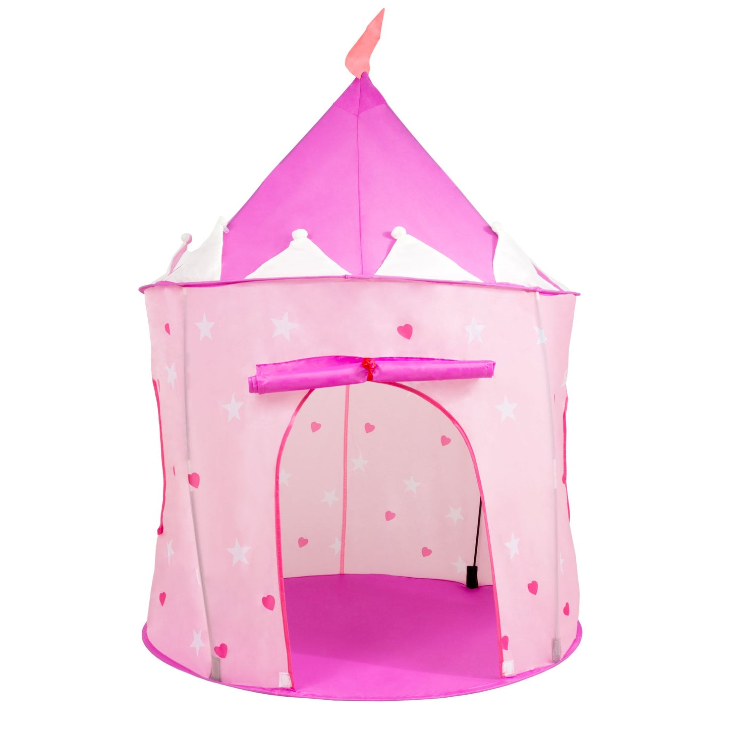 Kids Play Tent, Princess Castle- Pop Up Girls Playhouse Hut for Indoor/Outdoor, Pink Playroom Toy- Foldable with Carrying Bag by Hey! Play!