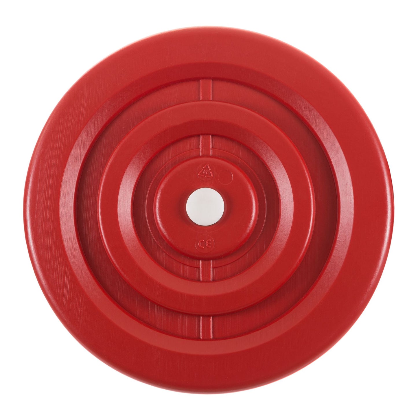 Disc Swing, Outdoor Plastic Round Seat with Adjustable Nylon Hanging Rope for Kids Playset Frame or Tree, Backyard Swinging Toy by Hey! Play! (Red)