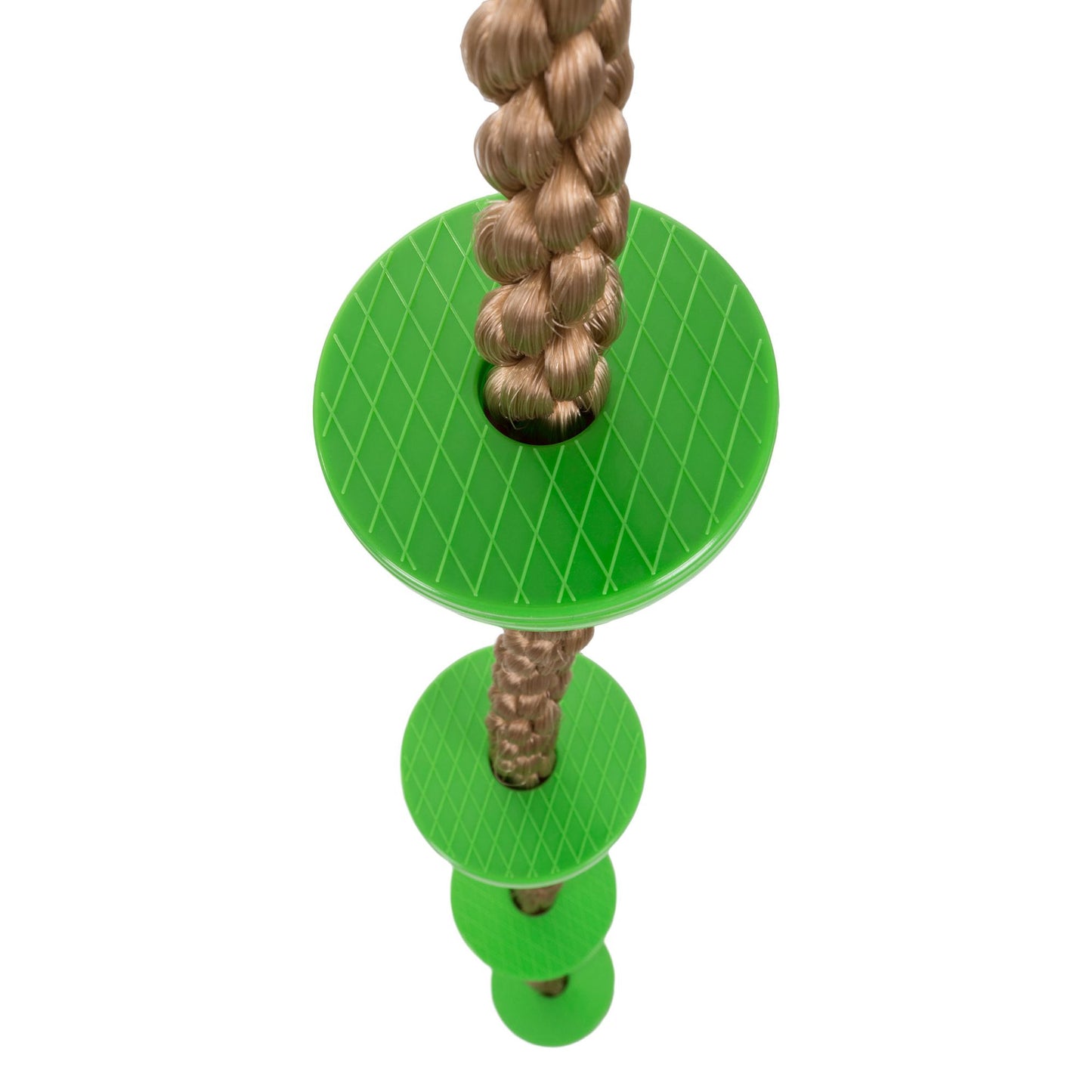 Climbing Rope Knotted Tree Swing Ladder- Kids Backyard Balance Equipment for Strength, Exercise and Healthy Fun for Boys and Girls by Hey! Play!