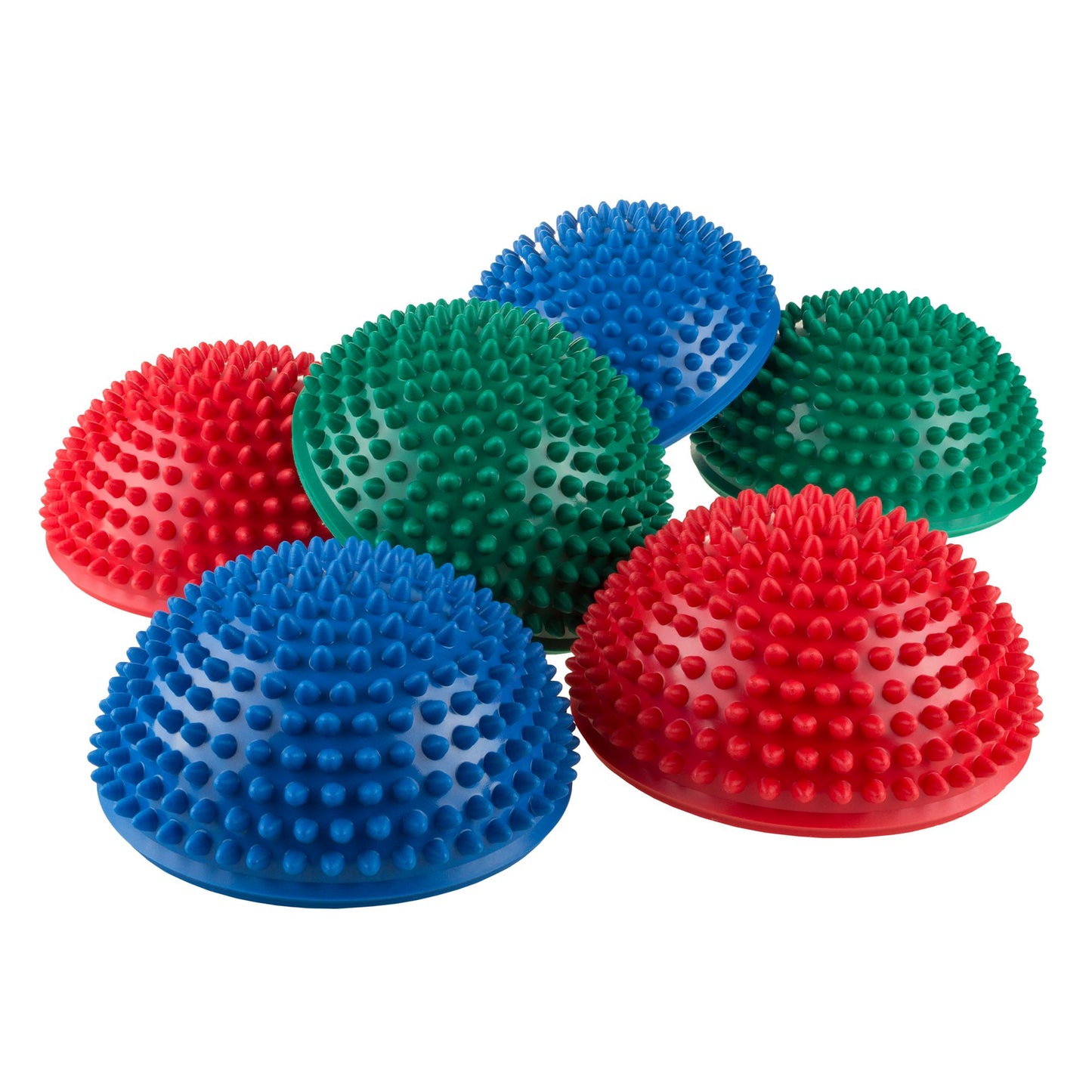 Balance Pods- Hedgehog Style Balancing and Stability Half Dome Stepping Stones for Exercise- Set of 6 for Kids and Adults by Hey! Play!