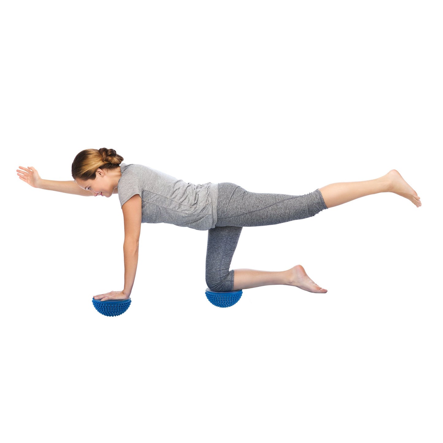 Balance Pods- Hedgehog Style Balancing and Stability Half Dome Stepping Stones for Exercise- Set of 6 for Kids and Adults by Hey! Play!
