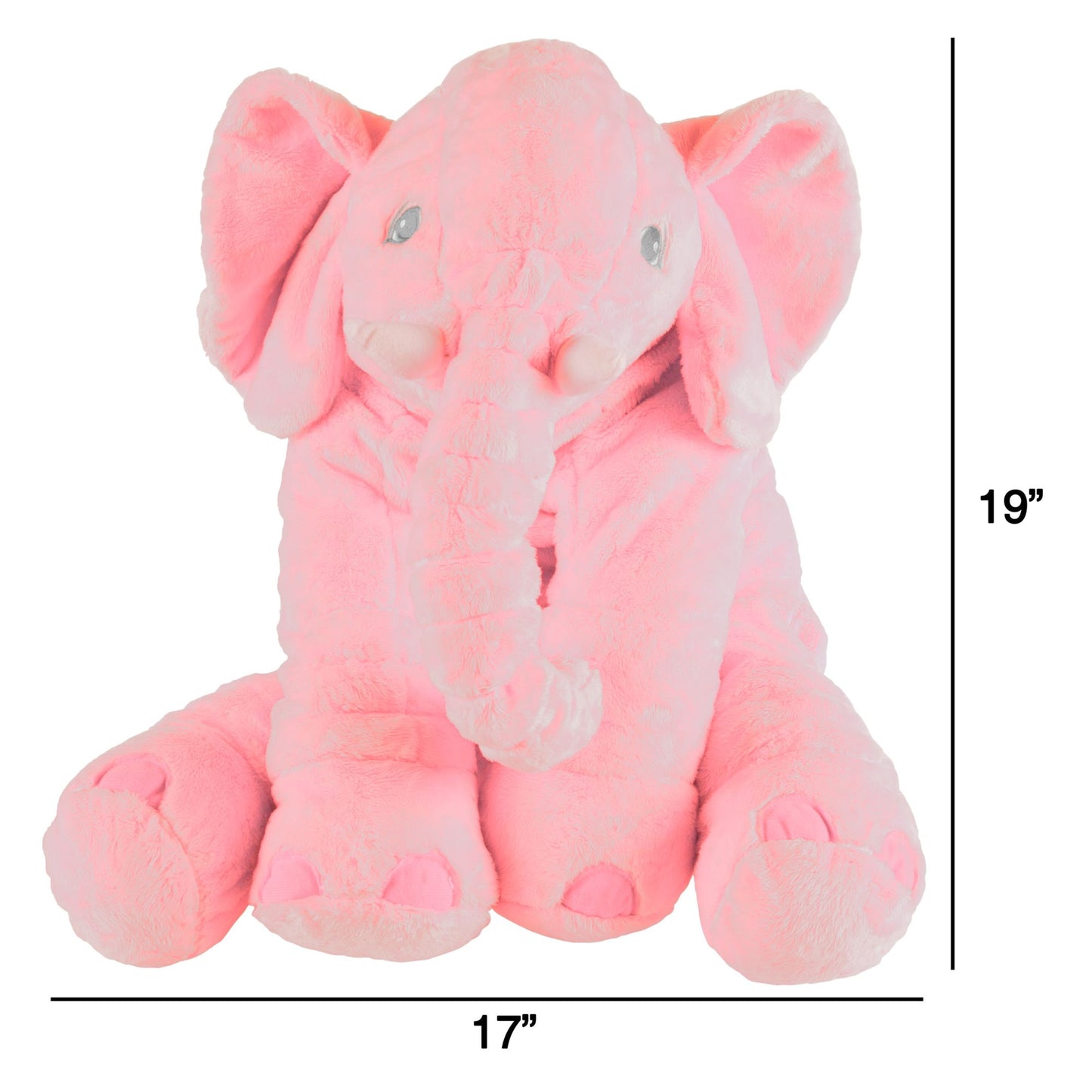 Elephant Stuffed Animal Toy- Plush, Soft Animal Pillow Friend for Infants, Toddlers, Boys, Girls and Adults by Happy Trails