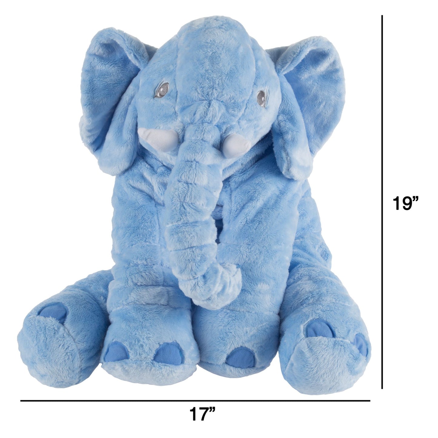 Elephant Stuffed Animal Toy- Plush, Soft Animal Pillow Friend for Infants, Toddlers, Boys, Girls and Adults by Happy Trails