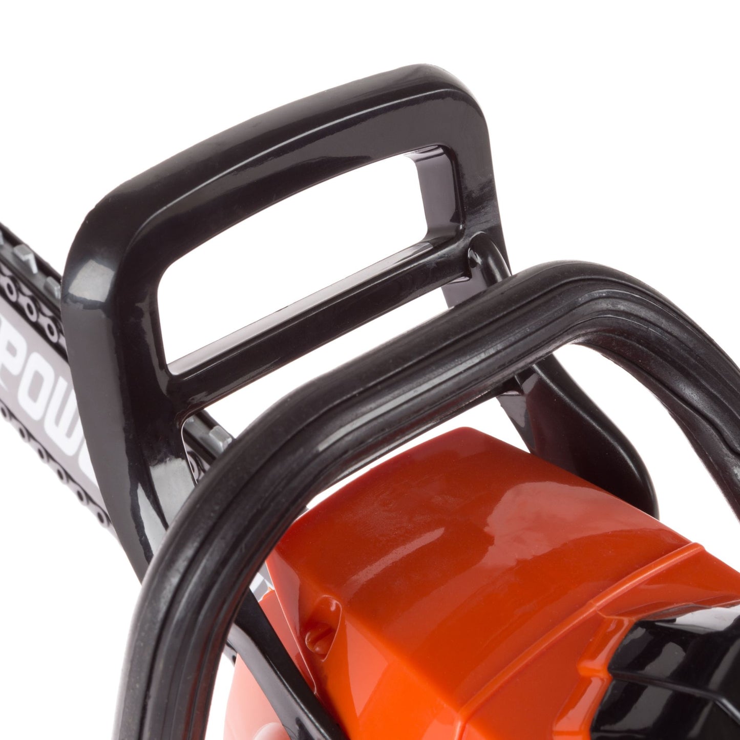 Toy Chainsaw for Boys and Girls Outdoor Power Tool for Pretend Play-Battery Powered with Pull Cord, Rotating Chain and Realistic Sounds by Hey! Play!