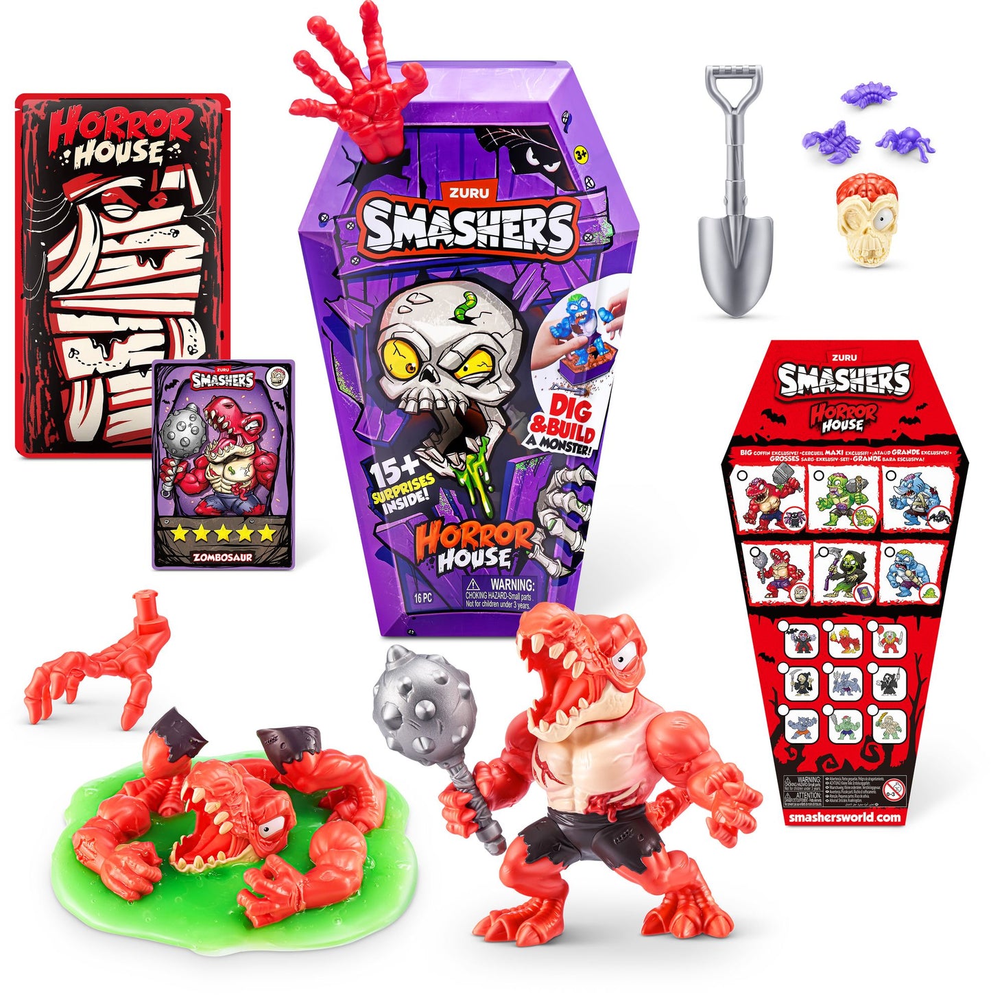 S001-SMASHERS - HORROR HOUSE - SERIES 1 - MEDIUM HOUSE-SHRINK WRAP-12 PCS/CTN