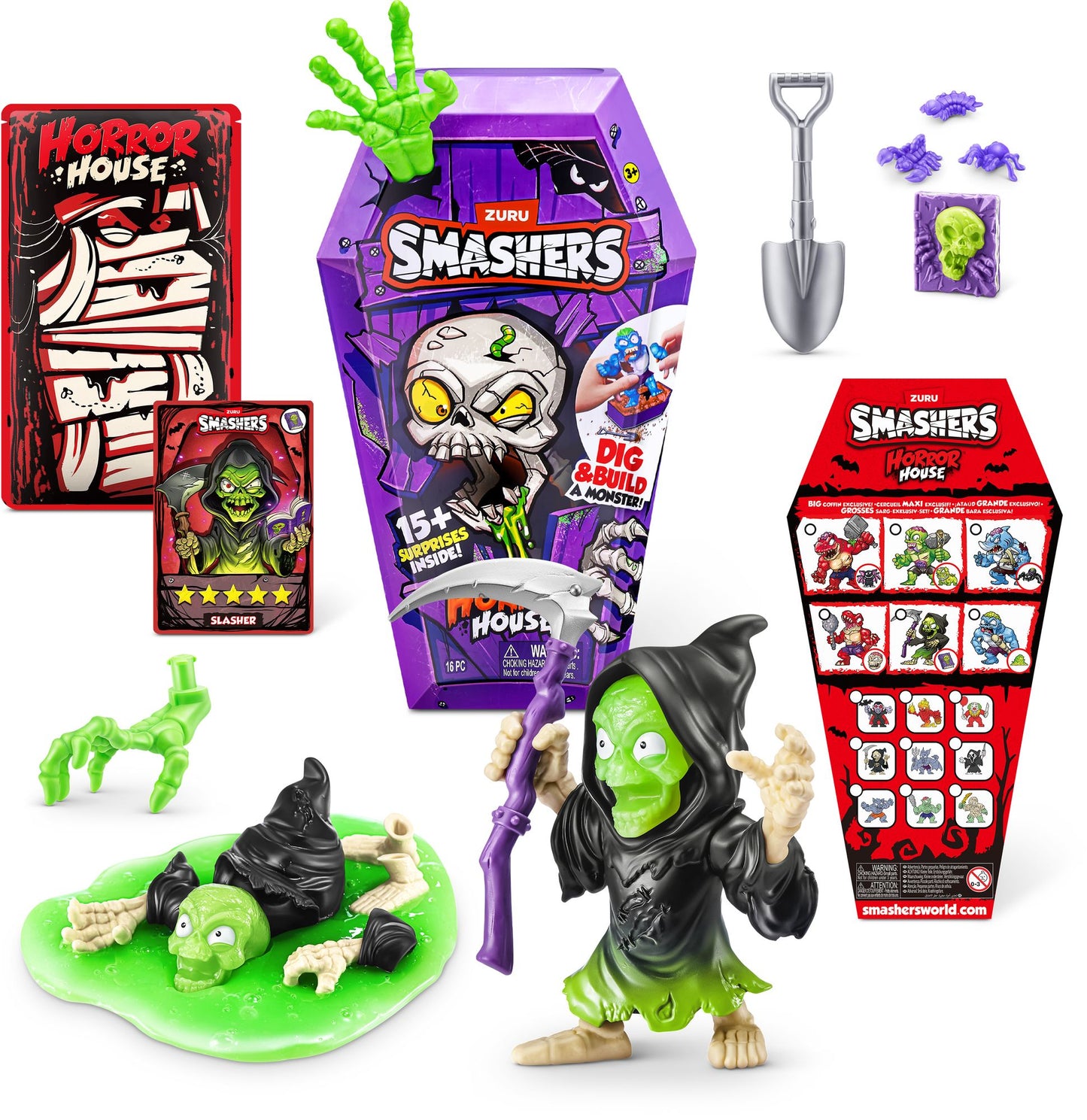 S001-SMASHERS - HORROR HOUSE - SERIES 1 - MEDIUM HOUSE-SHRINK WRAP-12 PCS/CTN