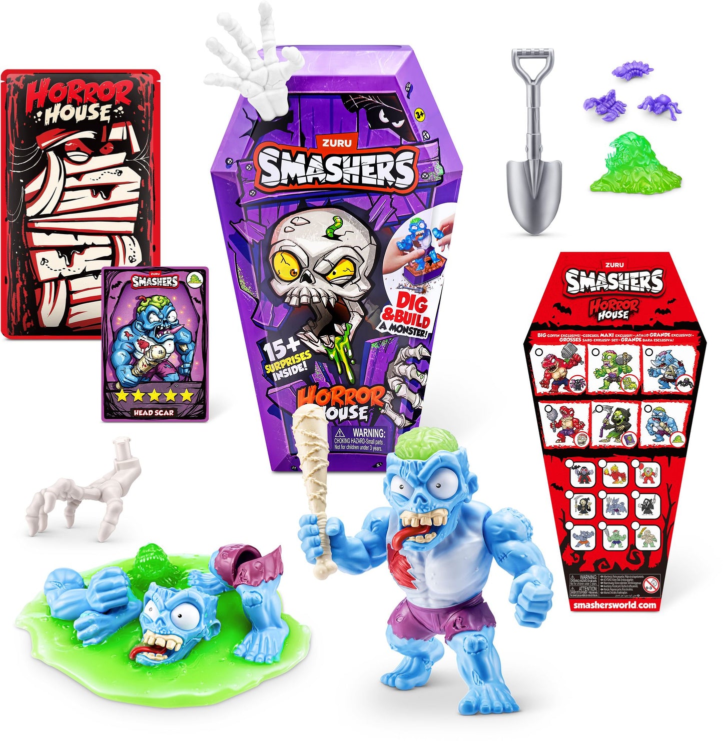 S001-SMASHERS - HORROR HOUSE - SERIES 1 - MEDIUM HOUSE-SHRINK WRAP-12 PCS/CTN