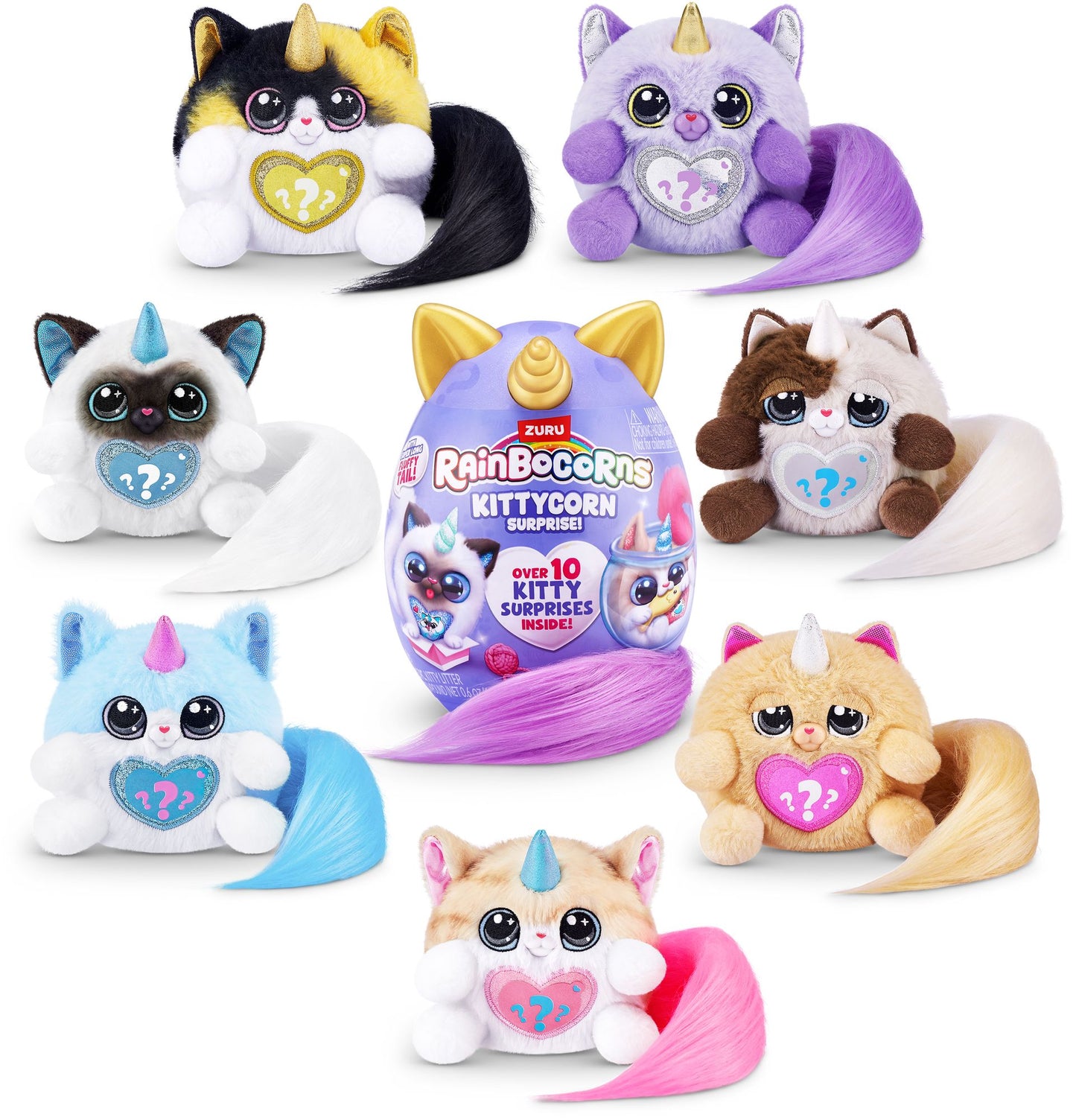 S001-RAINBOCORN - KITTYCORN SURPRISE - SERIES 9 - PLUSH SMALL - SHRINK WRAP,2facing6PCS/PDQ,12PCS/2PDQ/CTN