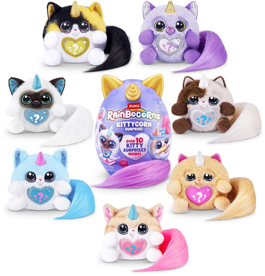 S001-RAINBOCORN - KITTYCORN SURPRISE - SERIES 9 - PLUSH SMALL - SHRINK WRAP,2facing6PCS/PDQ,12PCS/2PDQ/CTN