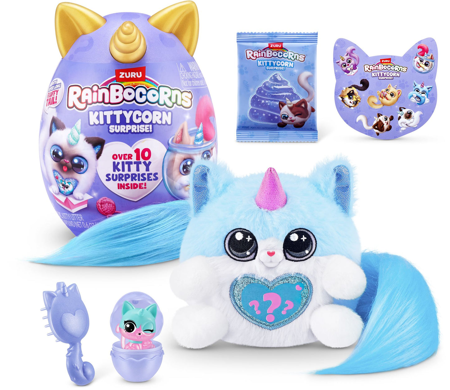 S001-RAINBOCORN - KITTYCORN SURPRISE - SERIES 9 - PLUSH SMALL - SHRINK WRAP,2facing6PCS/PDQ,12PCS/2PDQ/CTN