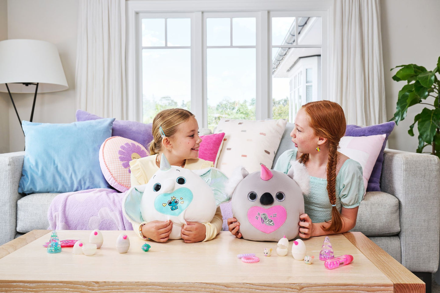 S001-RAINBOCORN - EGGZANIA FAIRY MANIA - SERIES 1 - PLUSH SOFT LARGE - 4 PCS/CTN