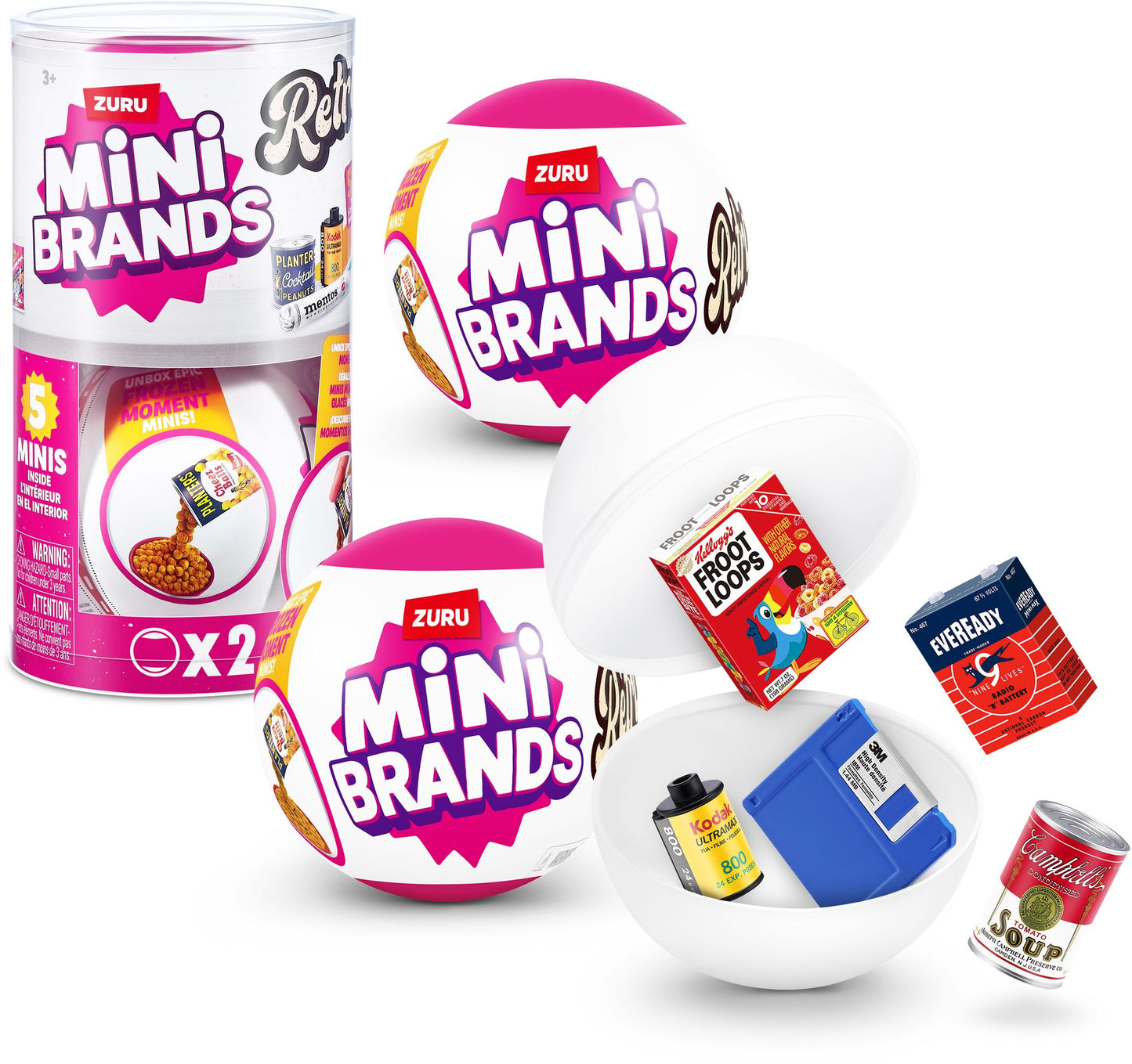S001-MINI BRANDS-RETRO GROCERY MINI BRANDS-SERIES 1-CAPSULE 2PK In PVC Tube,12PCS/CTN