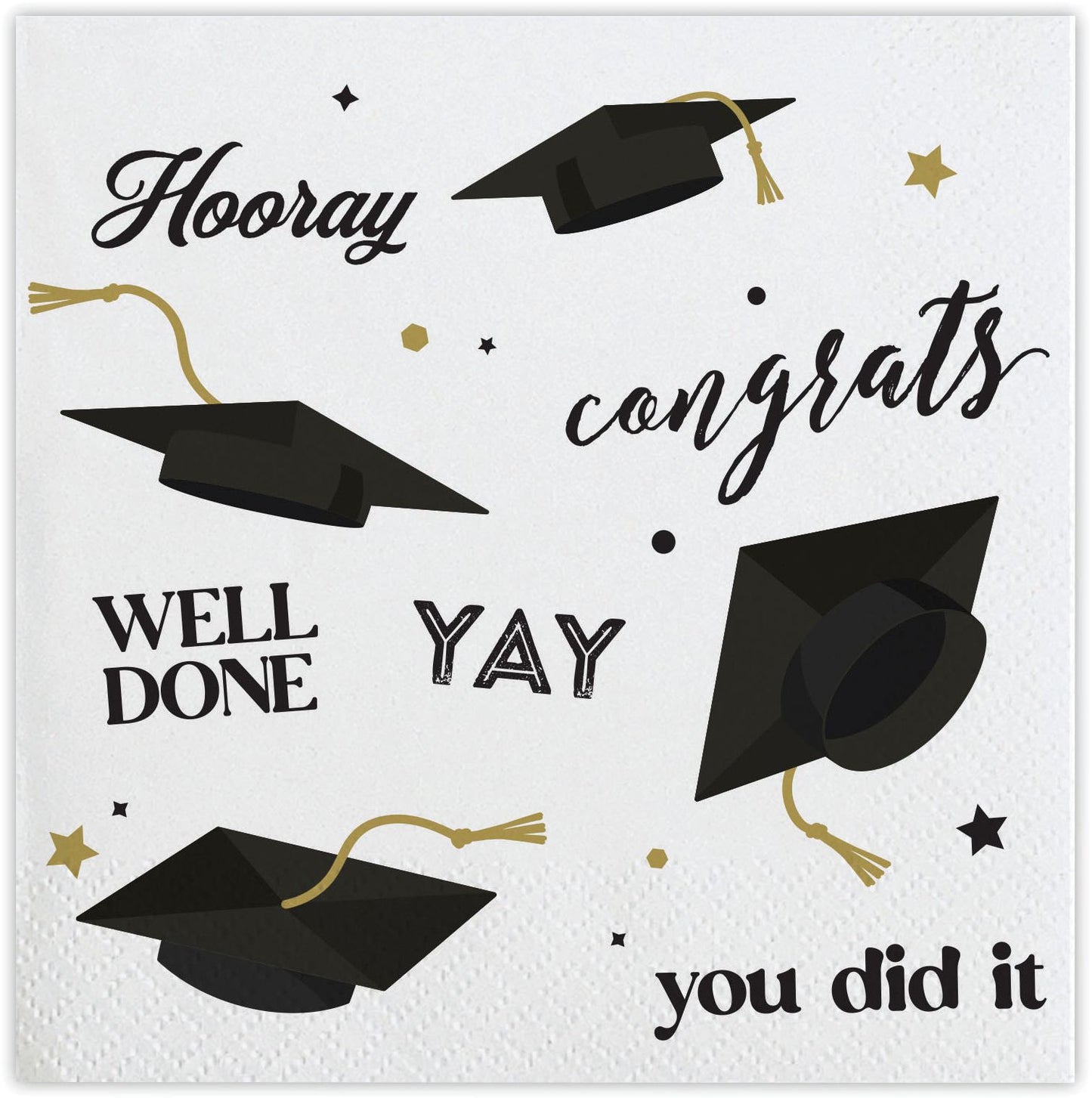 Grad Party Beverage Napkins Set/20