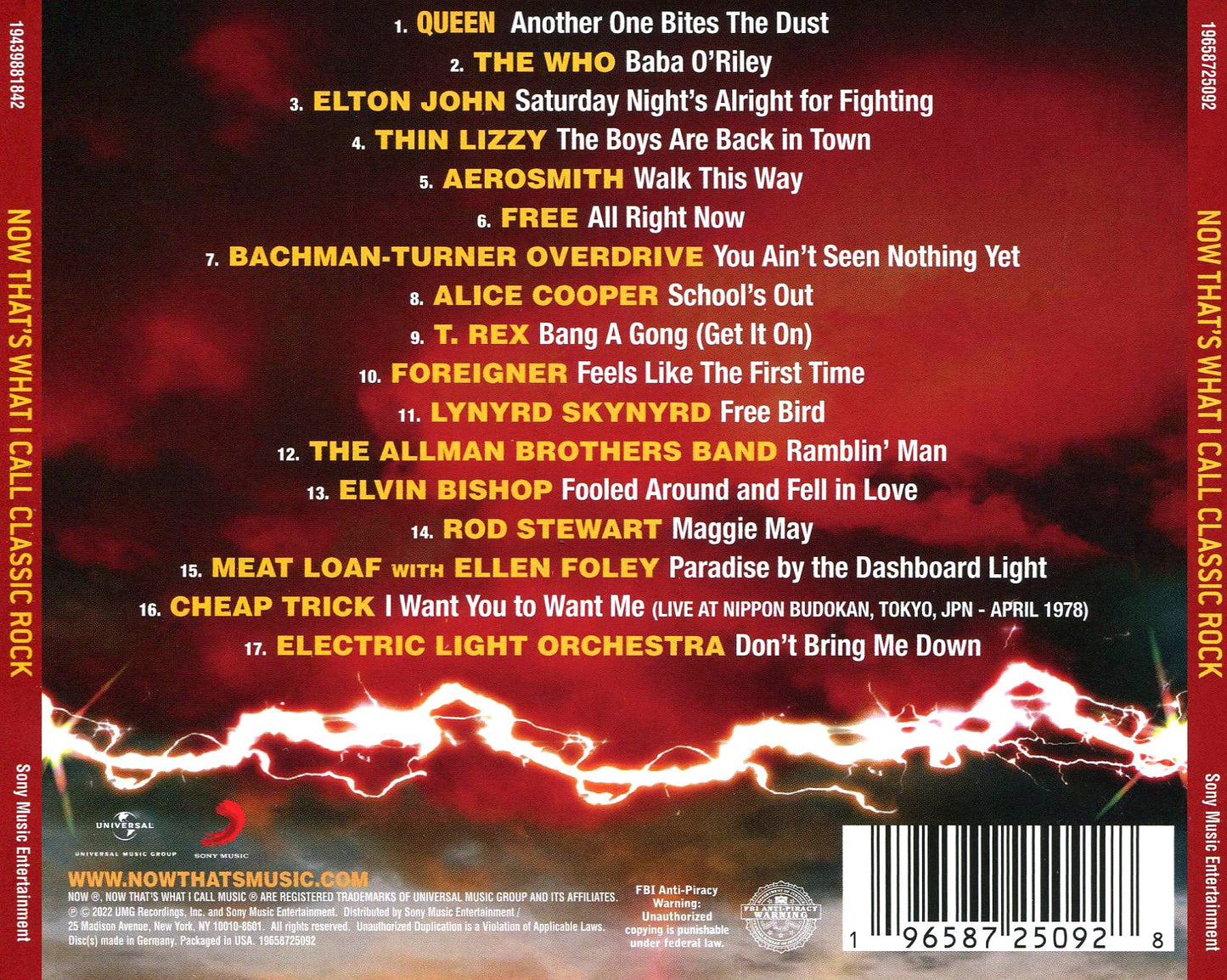 Now That's What I Call Classic Rock / Various