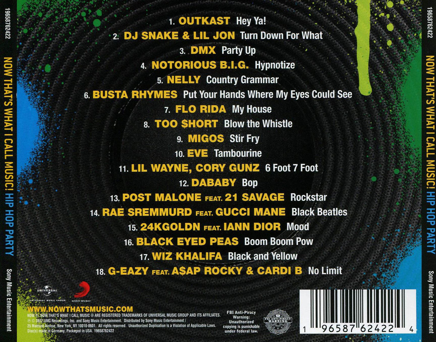 Now That's What I Call Music, Hip Hop Party