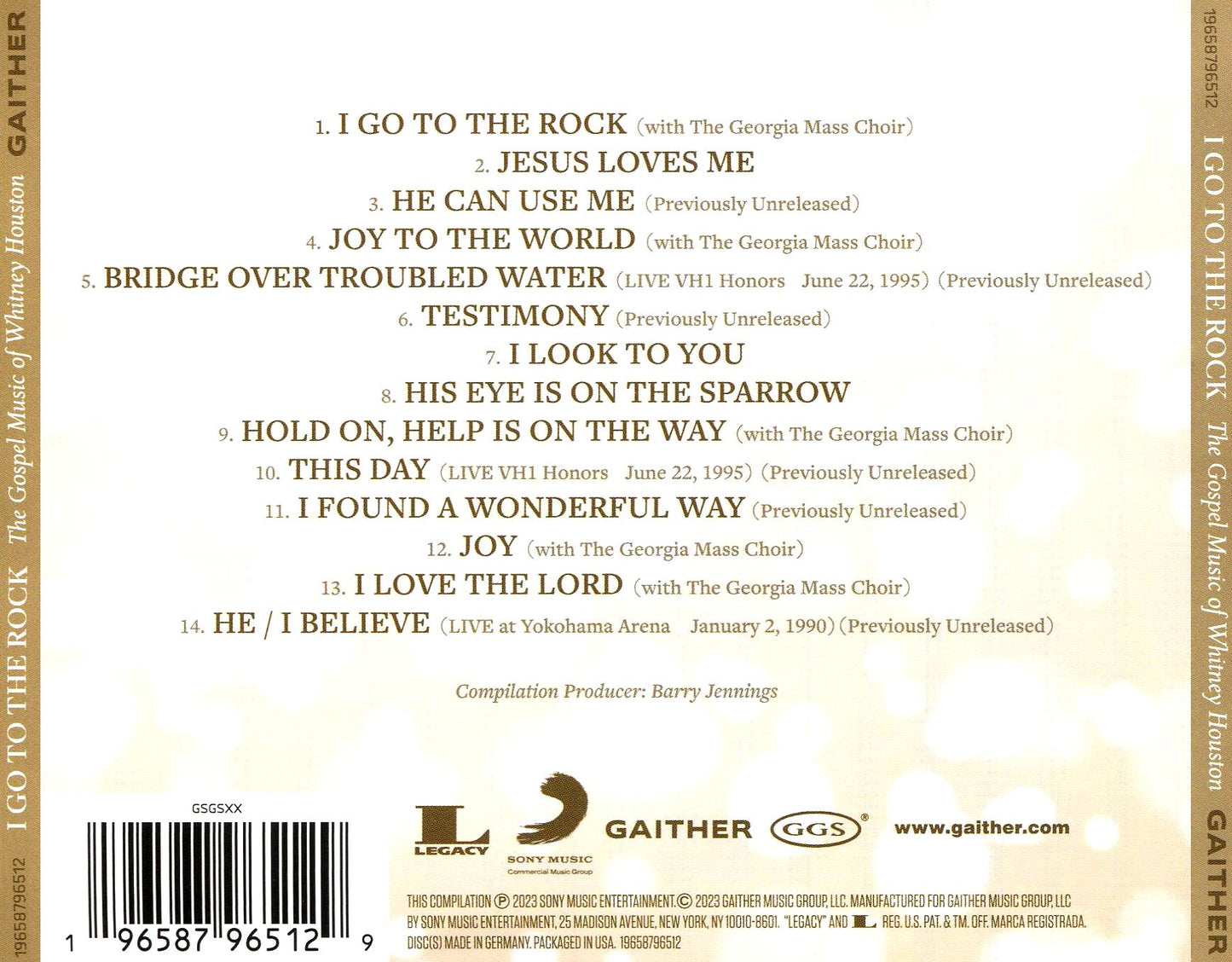 I Go To The Rock: The Gospel Music Of Whitney Houston