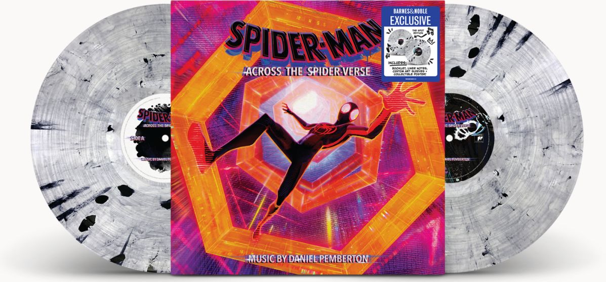 Spider-Man: Across the Spider-Verse [Original Score] [Barnes & Noble Exclusive "Spot"-Themed White and Black Marble Color Vinyl]
