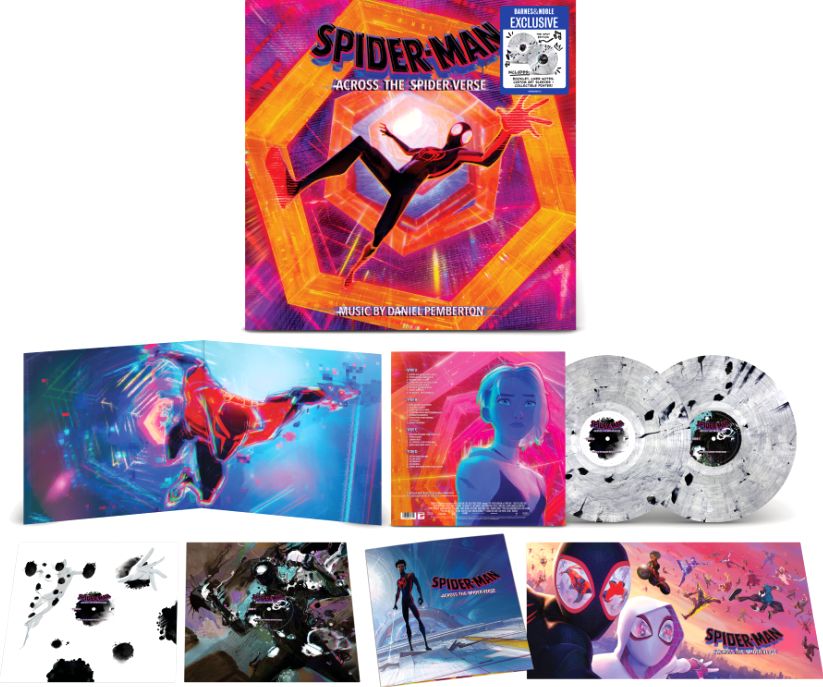Spider-Man: Across the Spider-Verse [Original Score] [Barnes & Noble Exclusive "Spot"-Themed White and Black Marble Color Vinyl]
