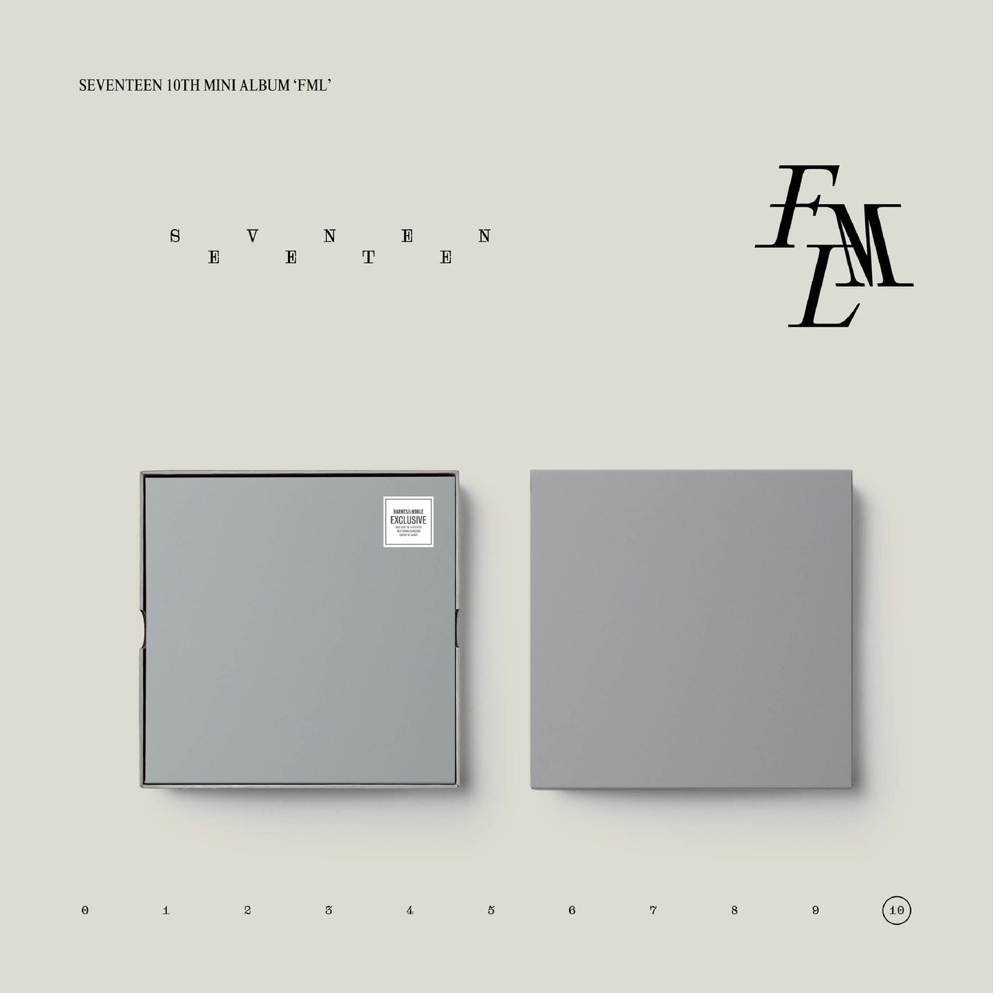 SEVENTEEN 10th Mini Album 'FML' [Fight for My Life] [B&N Exclusive]