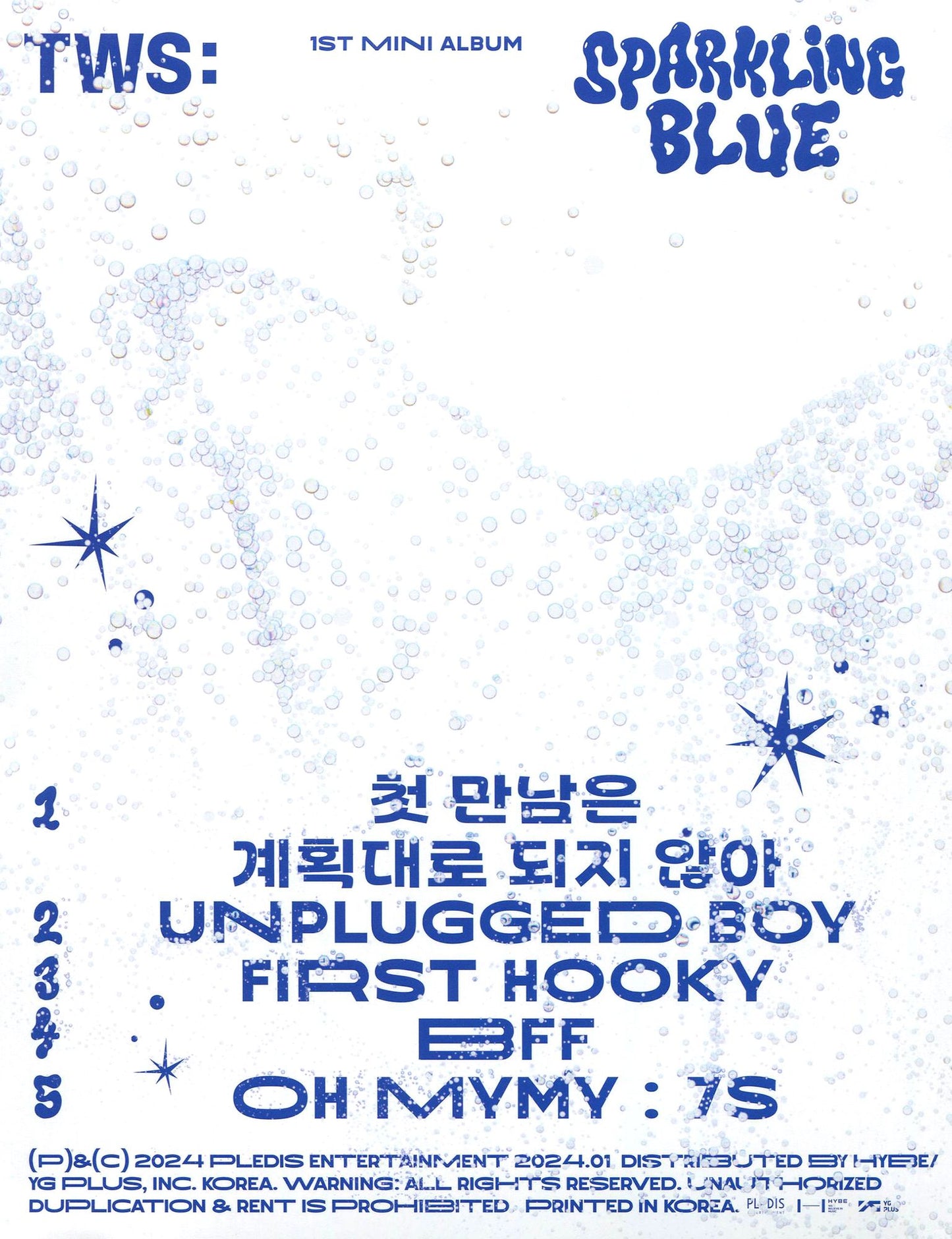 Tws 1St Mini Album 'Sparkling Blue' (Sparkling Ve) (Tws)