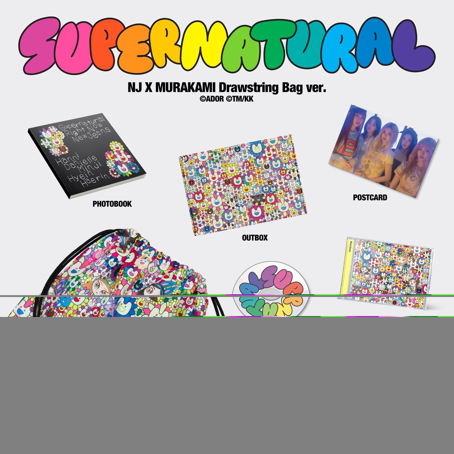 Newjeans 'Supernatural' Nj X Murakami (Drawstring) (Newjeans)