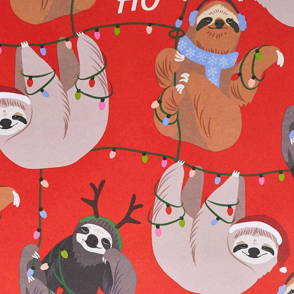 Extra Large Holiday Sloth Gift Bag