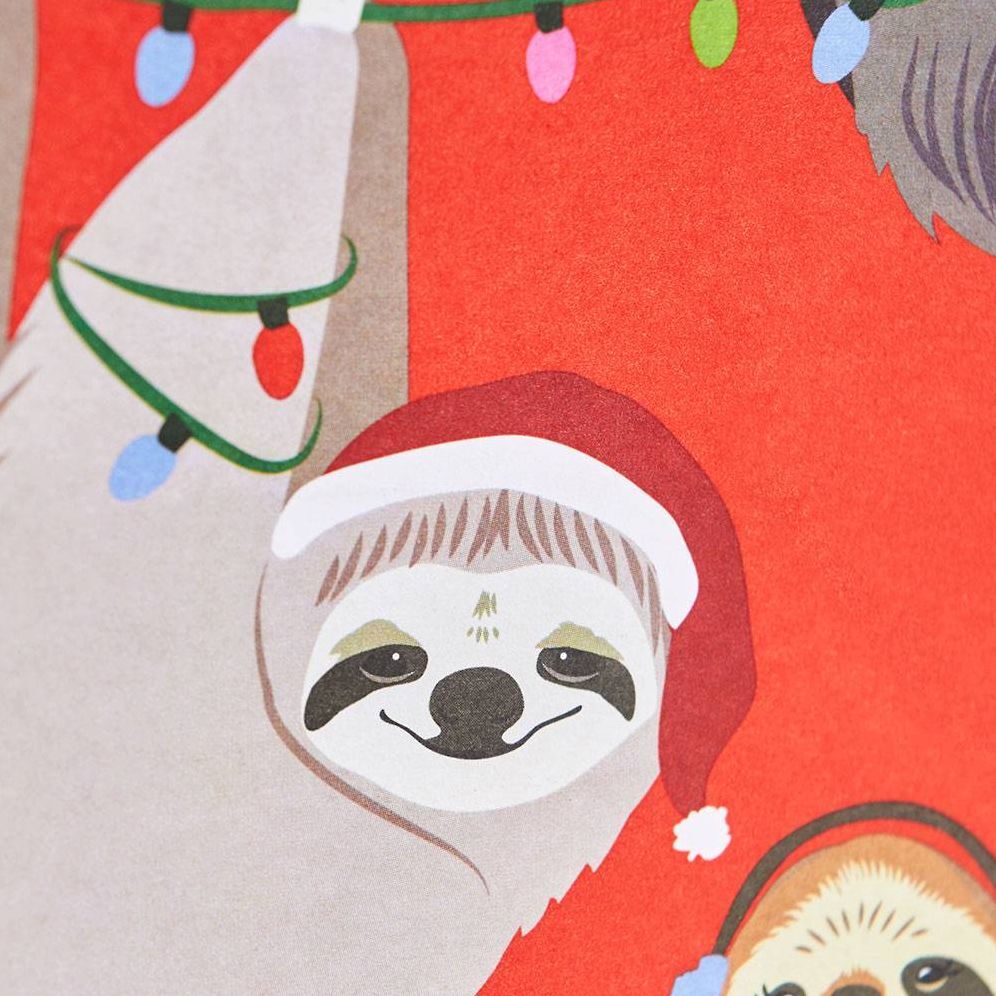 Extra Large Holiday Sloth Gift Bag