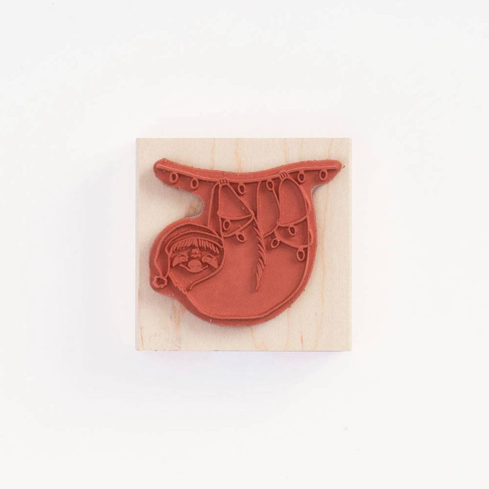 Holiday Sloth Stamp
