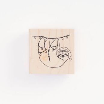 Holiday Sloth Stamp