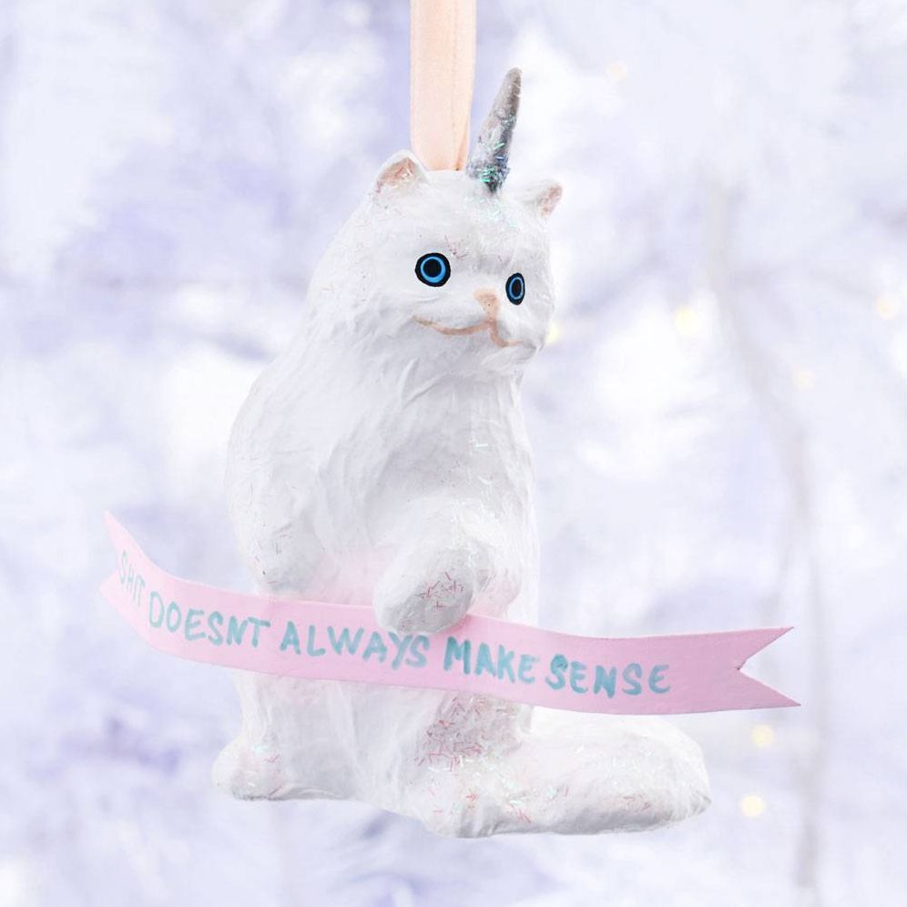 Caticorn Make Sense Ornament