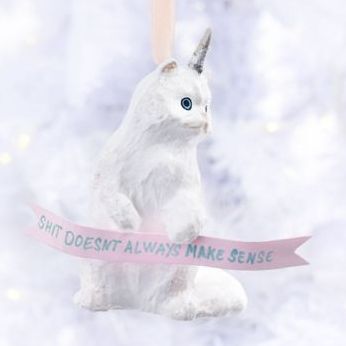 Caticorn Make Sense Ornament