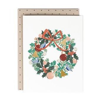 Festive Wreath Holiday Card