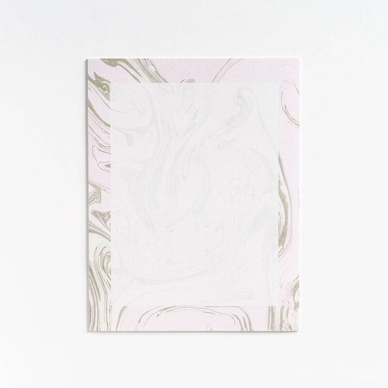 Blush Marble Craft Paper