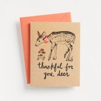 Thankful for you Deer Card