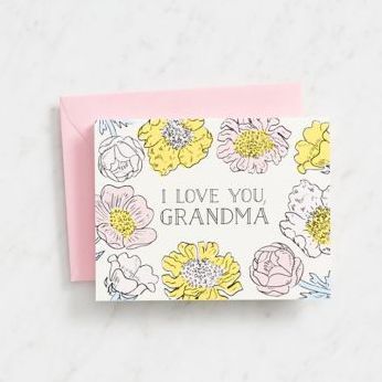 Love You Grandma Mother's Day Card