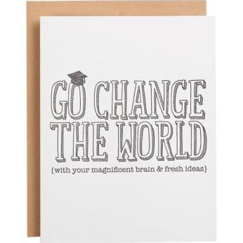 Go Change the World Graduation Card
