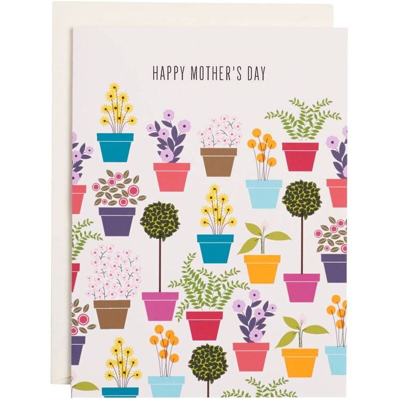 Flower Pots Mother's Day Card