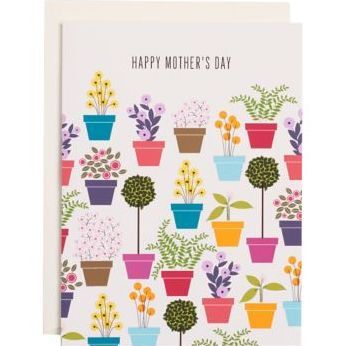Flower Pots Mother's Day Card