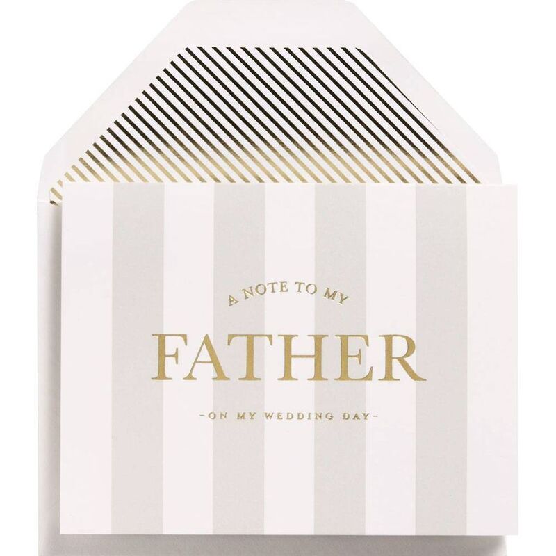 To My Father Letterpress Wedding Card