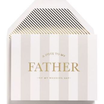 To My Father Letterpress Wedding Card