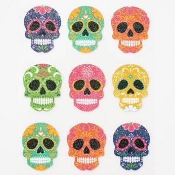Sugar Skull Colorful Stickers