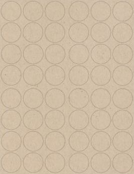 Paper Bag 1.25 inch Round Printable Labels