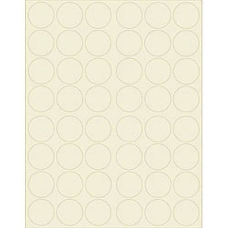 Superfine Soft White 1.25 inch Round Printable Labels