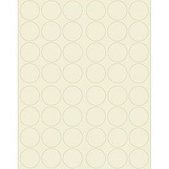 Superfine Soft White 1.25 inch Round Printable Labels