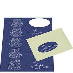 Night Oval Printable Labels