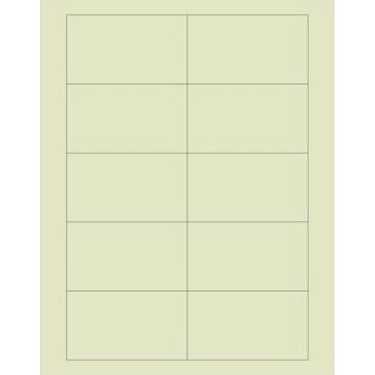 Chartreuse Large Rectangle Printable Labels