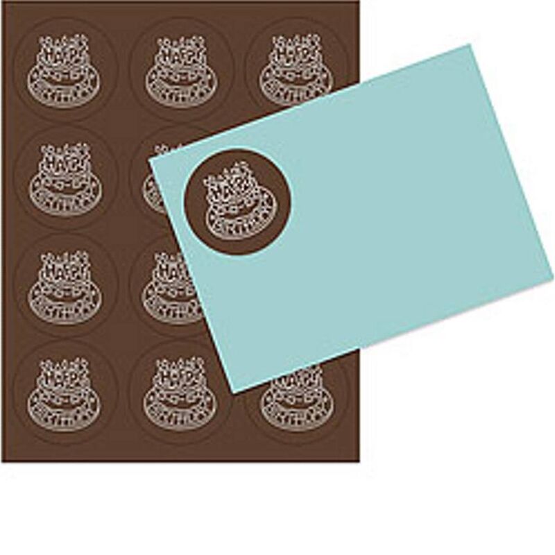 Chocolate 2.5 inch Round Printable Labels